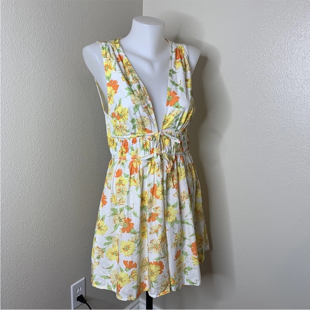 Faithfull the Brand Floral Sleeveless Dress Size 4